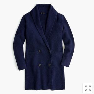 J Crew double breasted cardigan coat